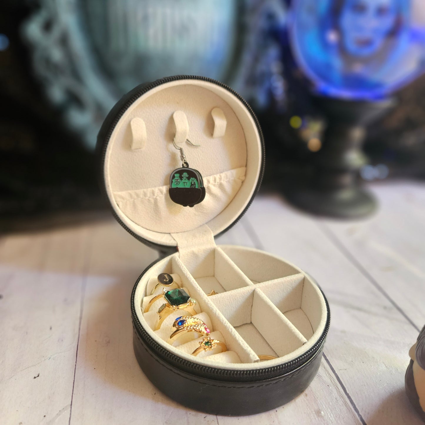 Haunted Striped Jewelry Case