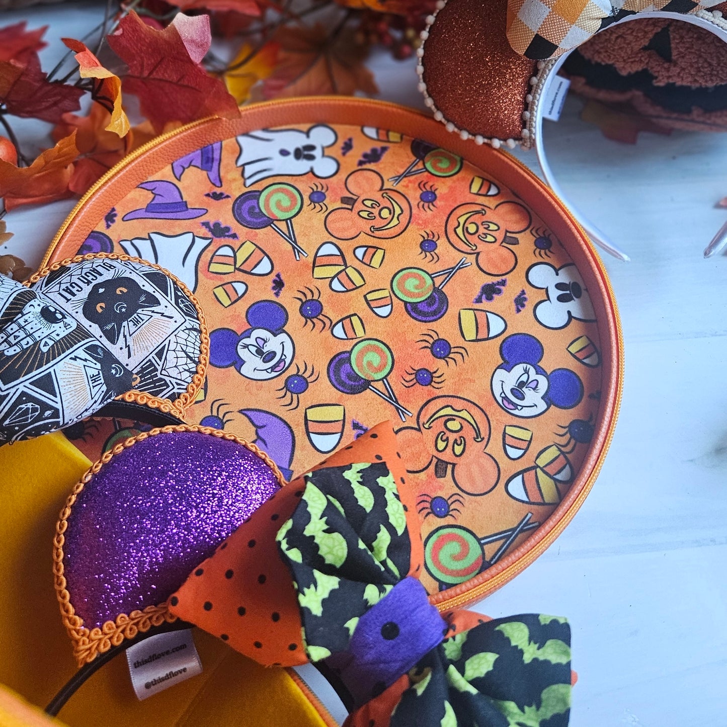 Pumpkin Patch MouseCollectEar Ear Carrier Travel Case