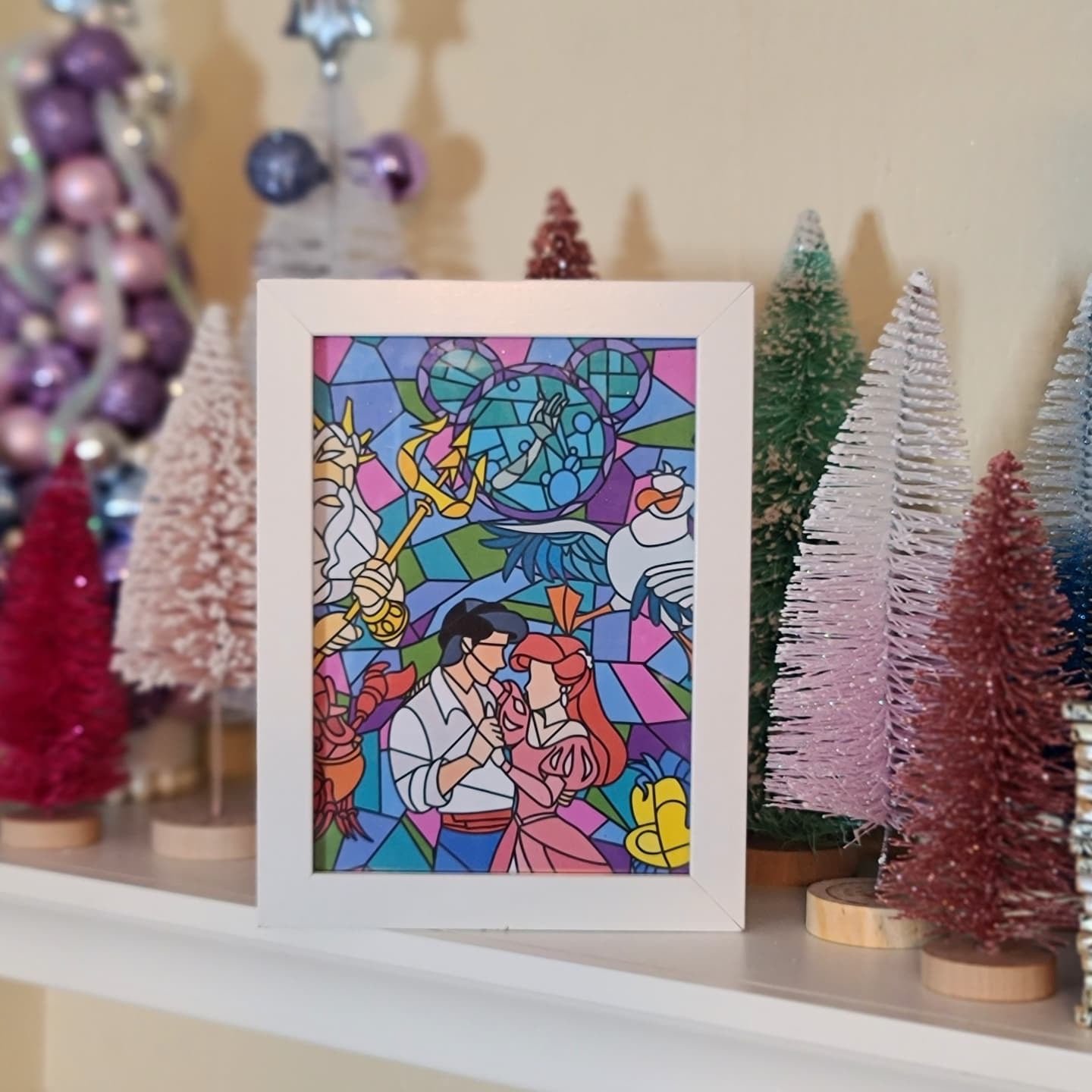 Mermaid Stained Glass Print Collection