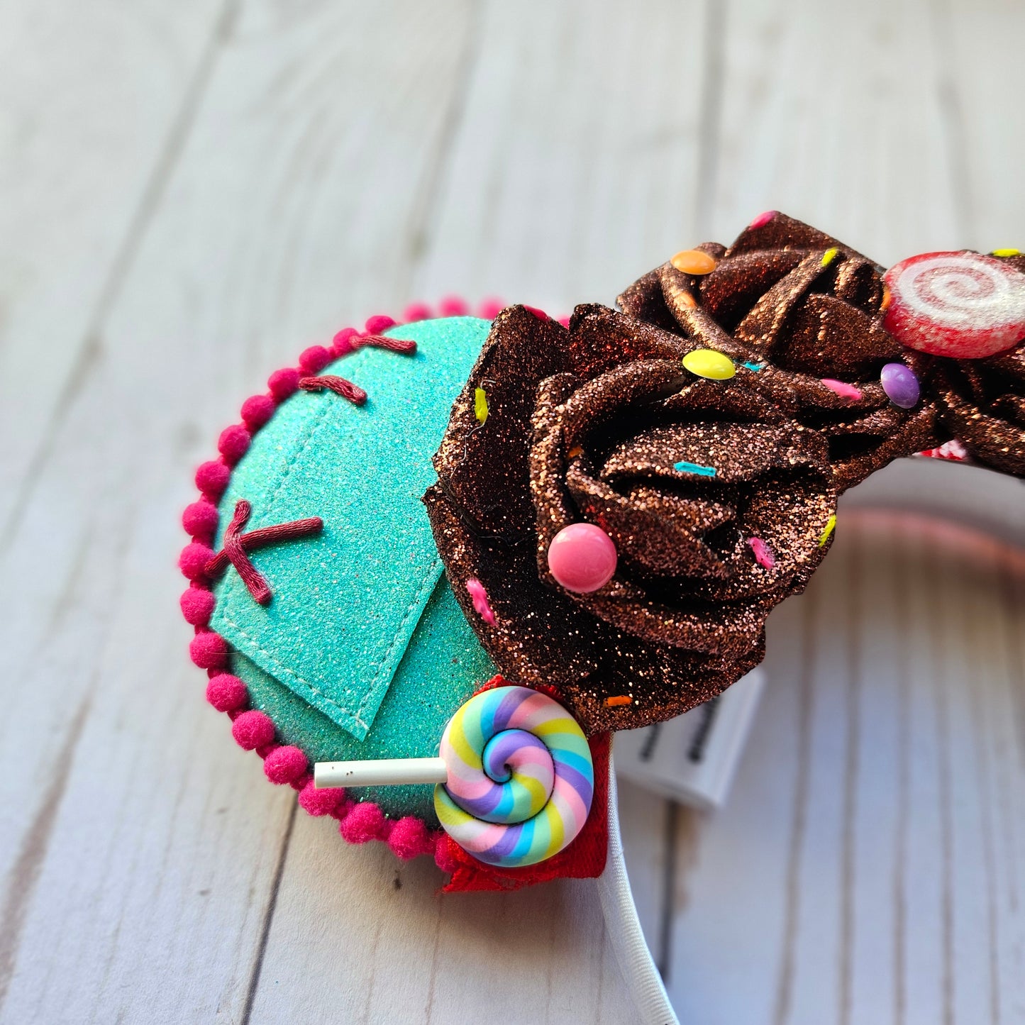 Princess Racer Glitter Floral Headband