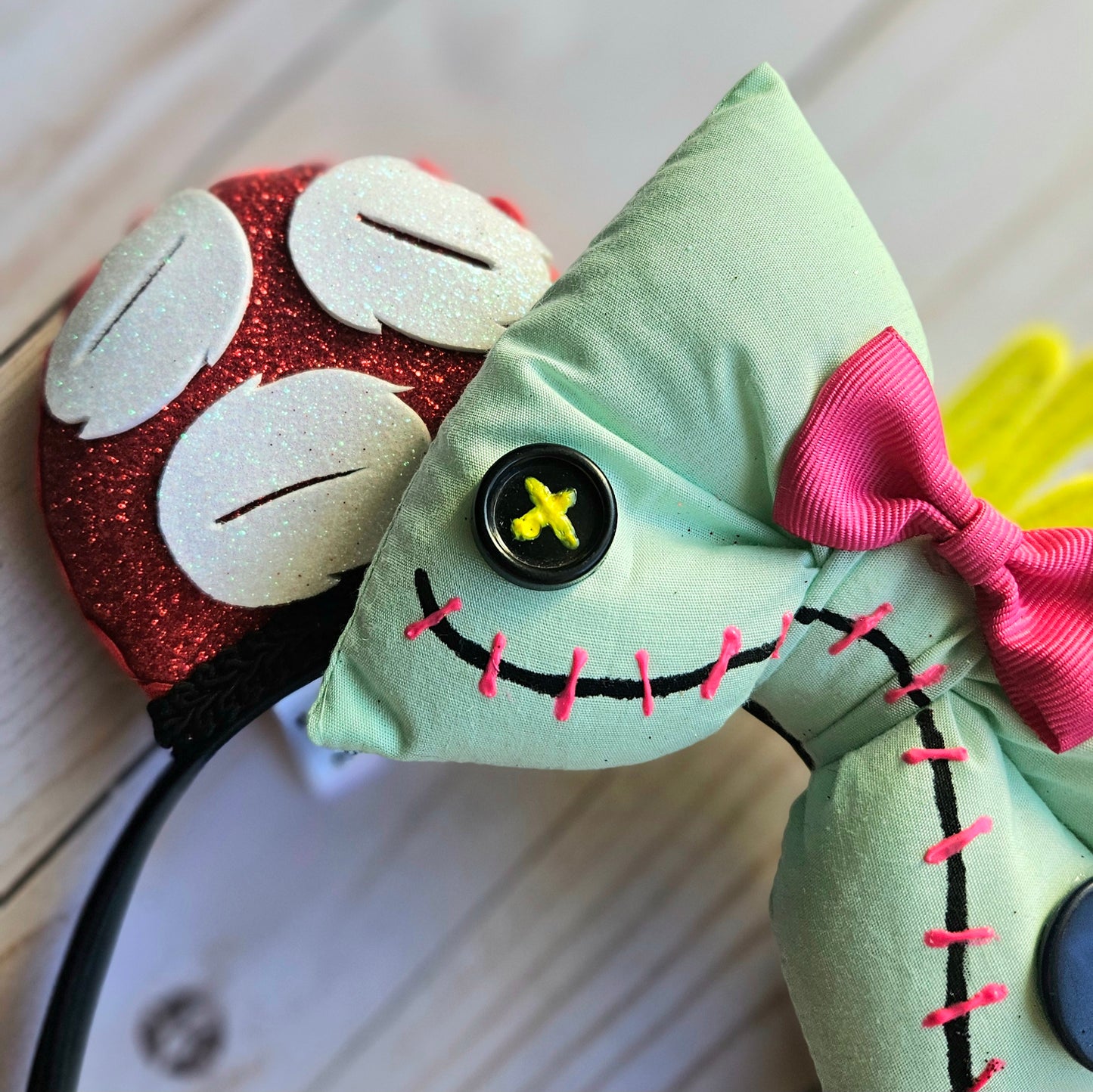 Aloha Button-Eyed Doll Headband