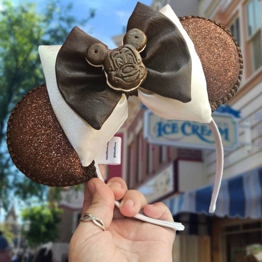 Mouse Ice Cream Sandwich Puffy Bow