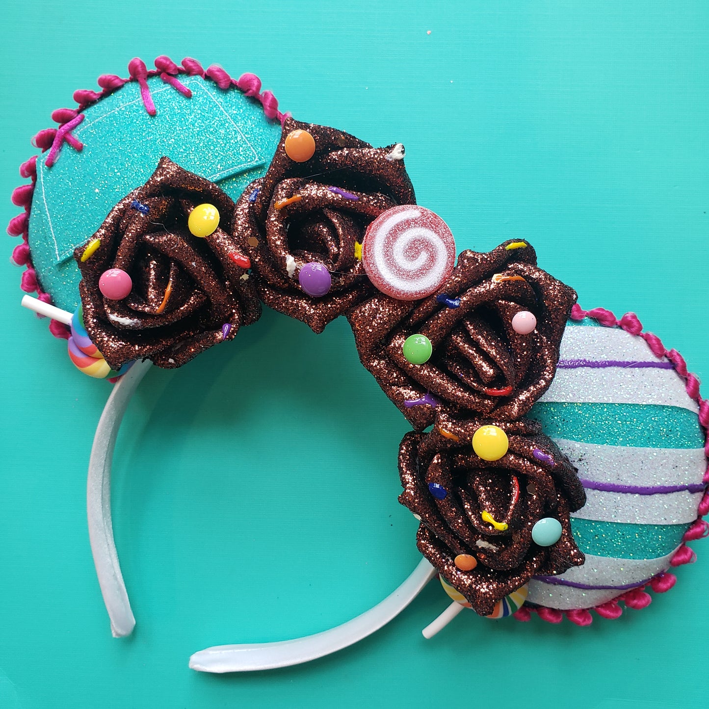Princess Racer Glitter Floral Headband