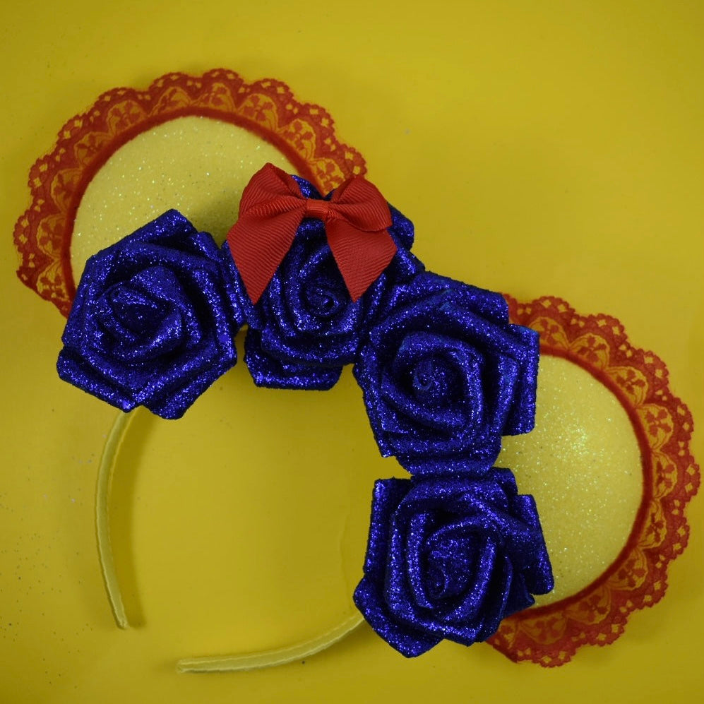 Cottage Princess Glitter Floral Headband