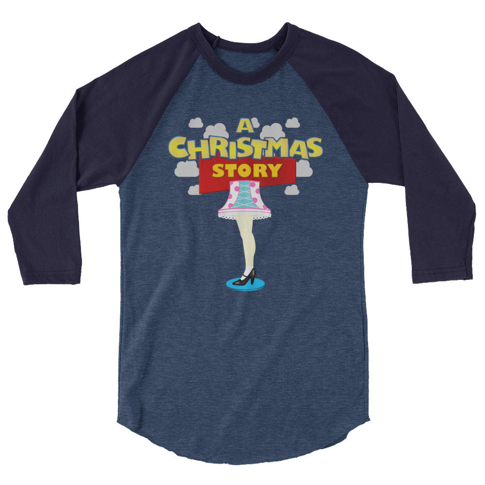 A Christmas Story 3/4 sleeve raglan shirt