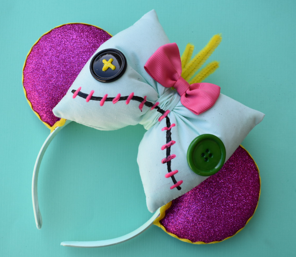 Aloha Button-Eyed Doll Headband