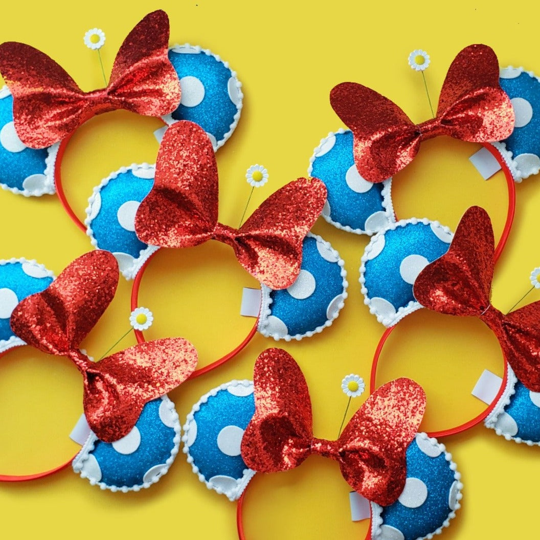 Vintage Polka Dot Bowtique Bow Headband