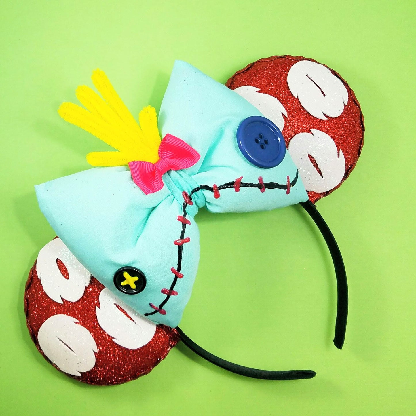 Aloha Button-Eyed Doll Headband