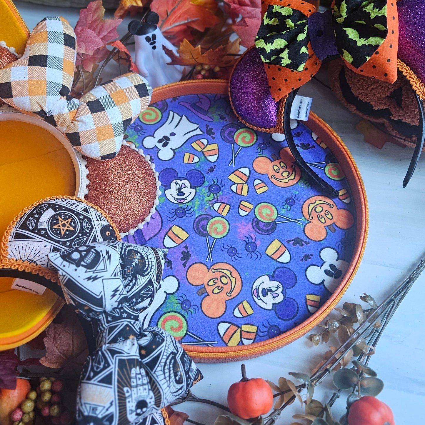Pumpkin Mouse CollectEar Ear Carrier Travel Case