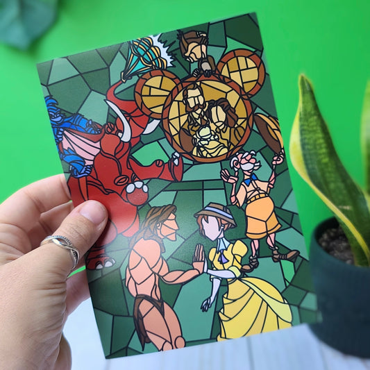 Jungle Love Stained Glass Print Collection