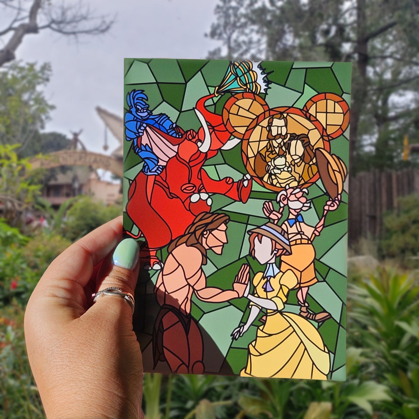 Jungle Stained Glass Print Collection