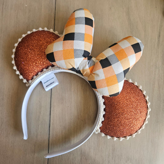 Fall Plaid Puffy Bowtique Bow