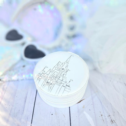 Sample WDW Castle Sketch Wedding Bridal Jewelry Case