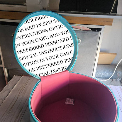 "As Is" Light Blue and Pink CollectEar Ear Carrier Travel Case