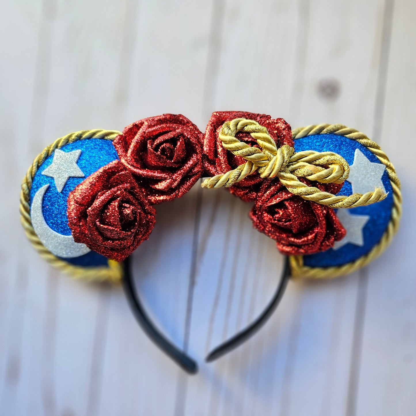 Starry Apprentice Glitter Floral Headband