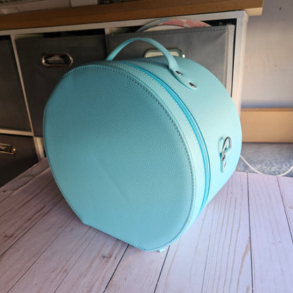 "As Is" Light Blue and Pink CollectEar Ear Carrier Travel Case