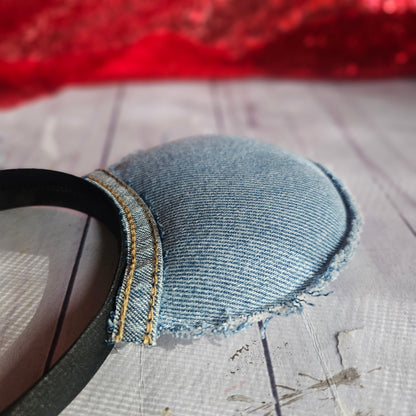 Medium Denim Plain Ears