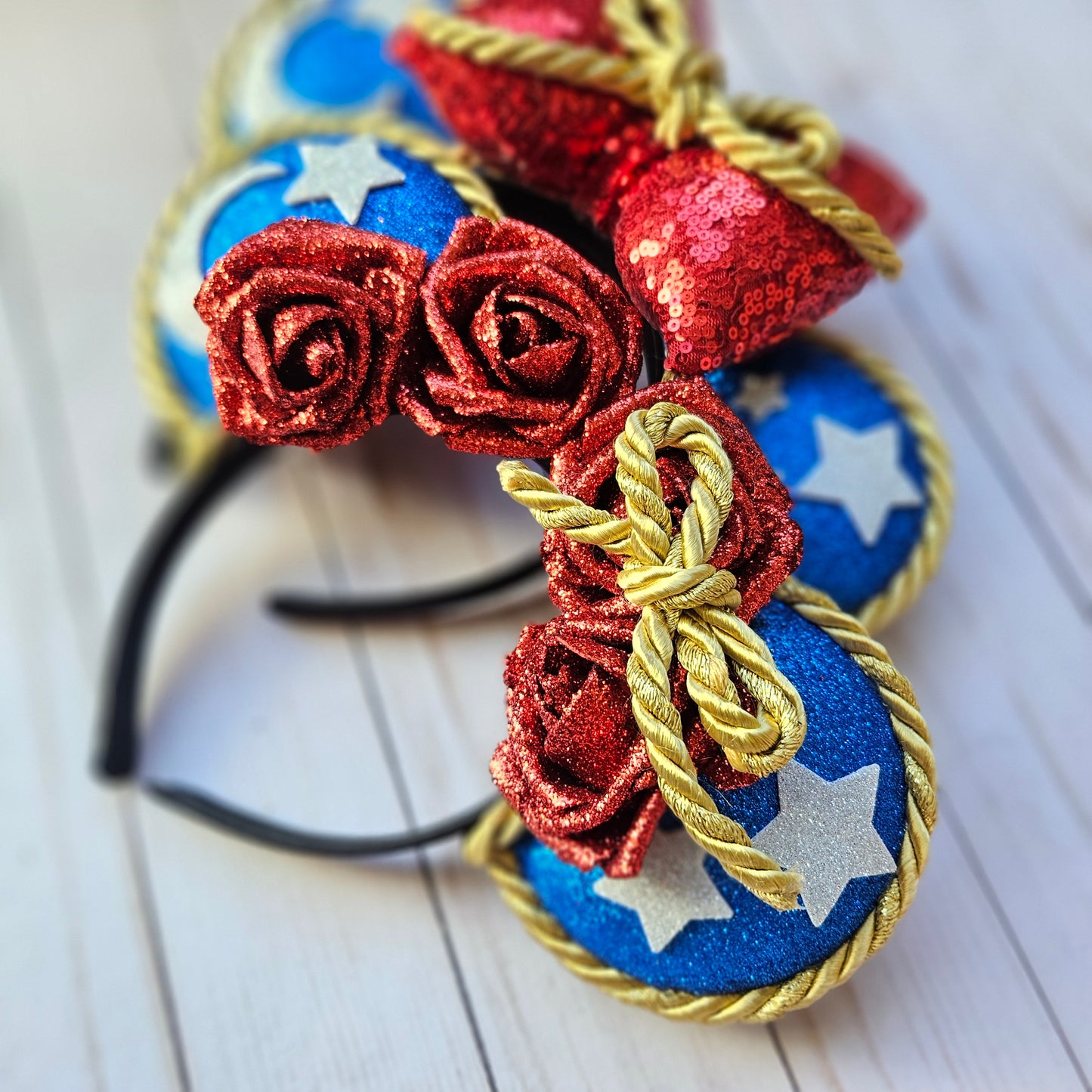 Starry Apprentice Glitter Floral Headband