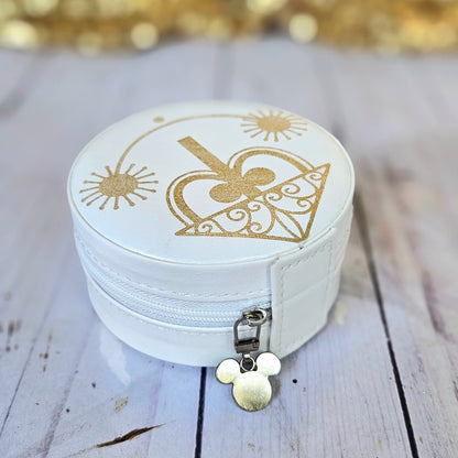 Sample Metallic Clock Face Jewelry Case