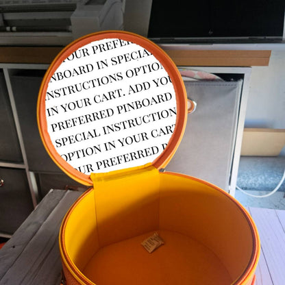 "As Is" Orange and Orange CollectEar Ear Carrier Travel Case