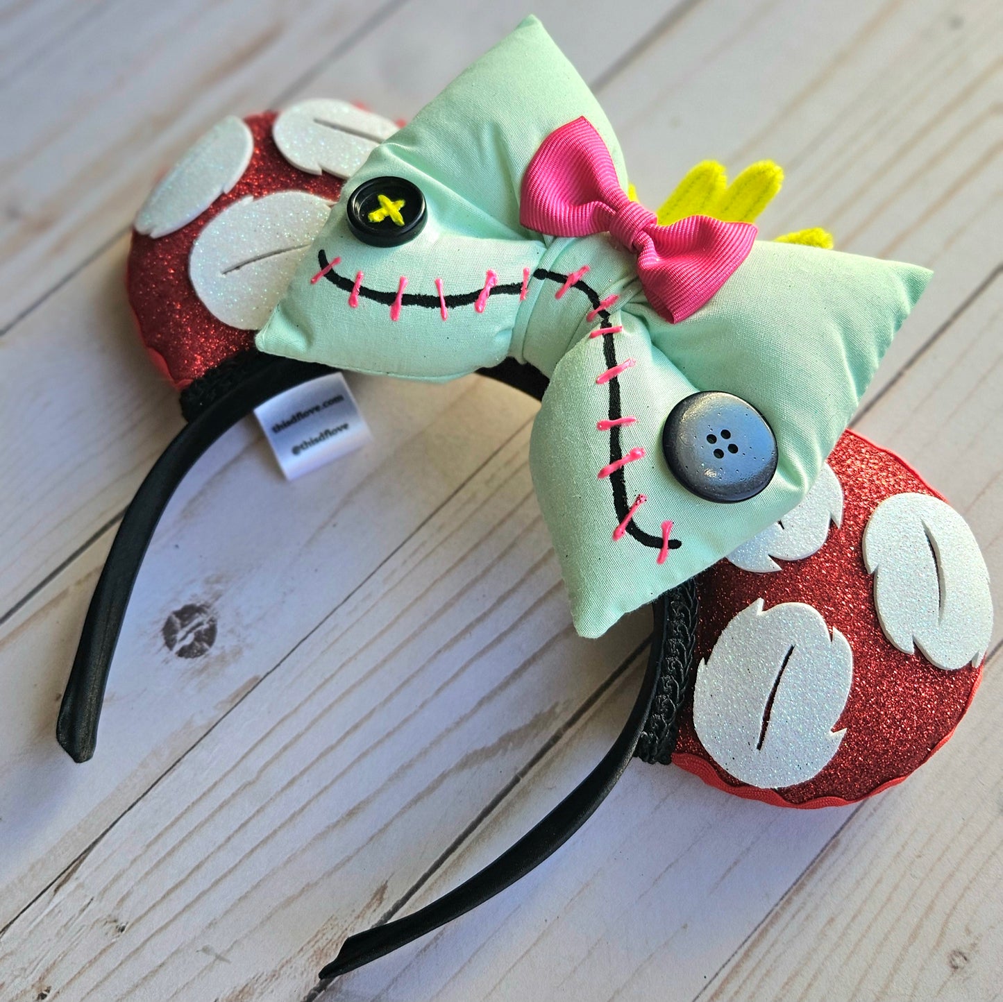 Aloha Button-Eyed Doll Headband