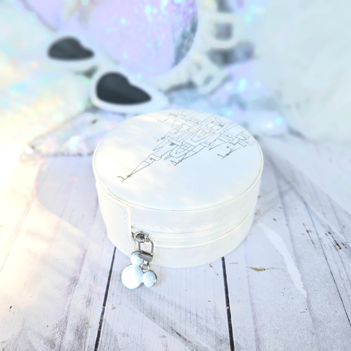 Sample WDW Castle Sketch Wedding Bridal Jewelry Case