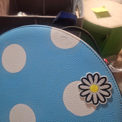 As Is Sample Vintage Polka Dot CollectEar Ear Carrier Travel Case