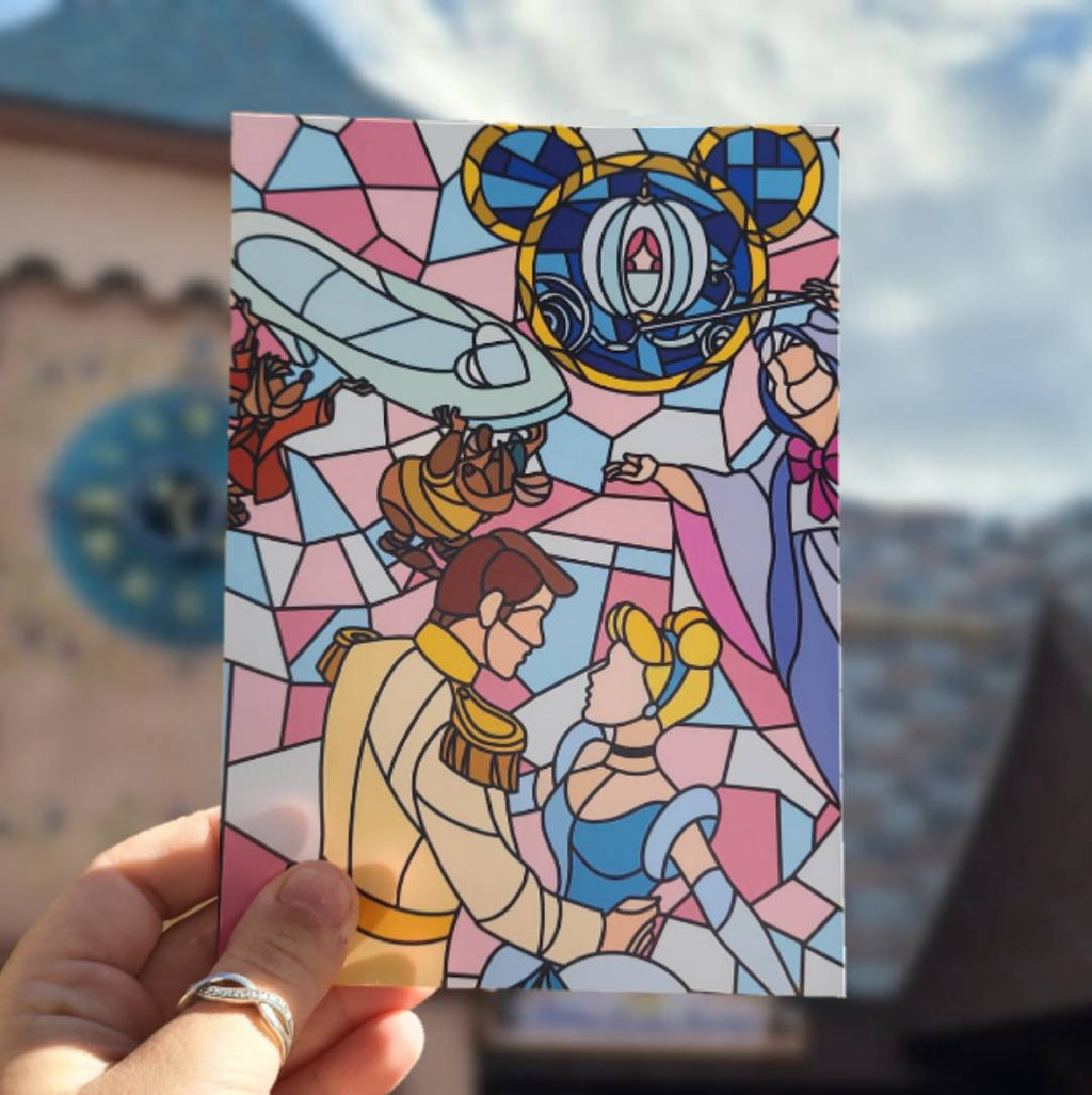 Glass Slipper Stained Glass Print Collection