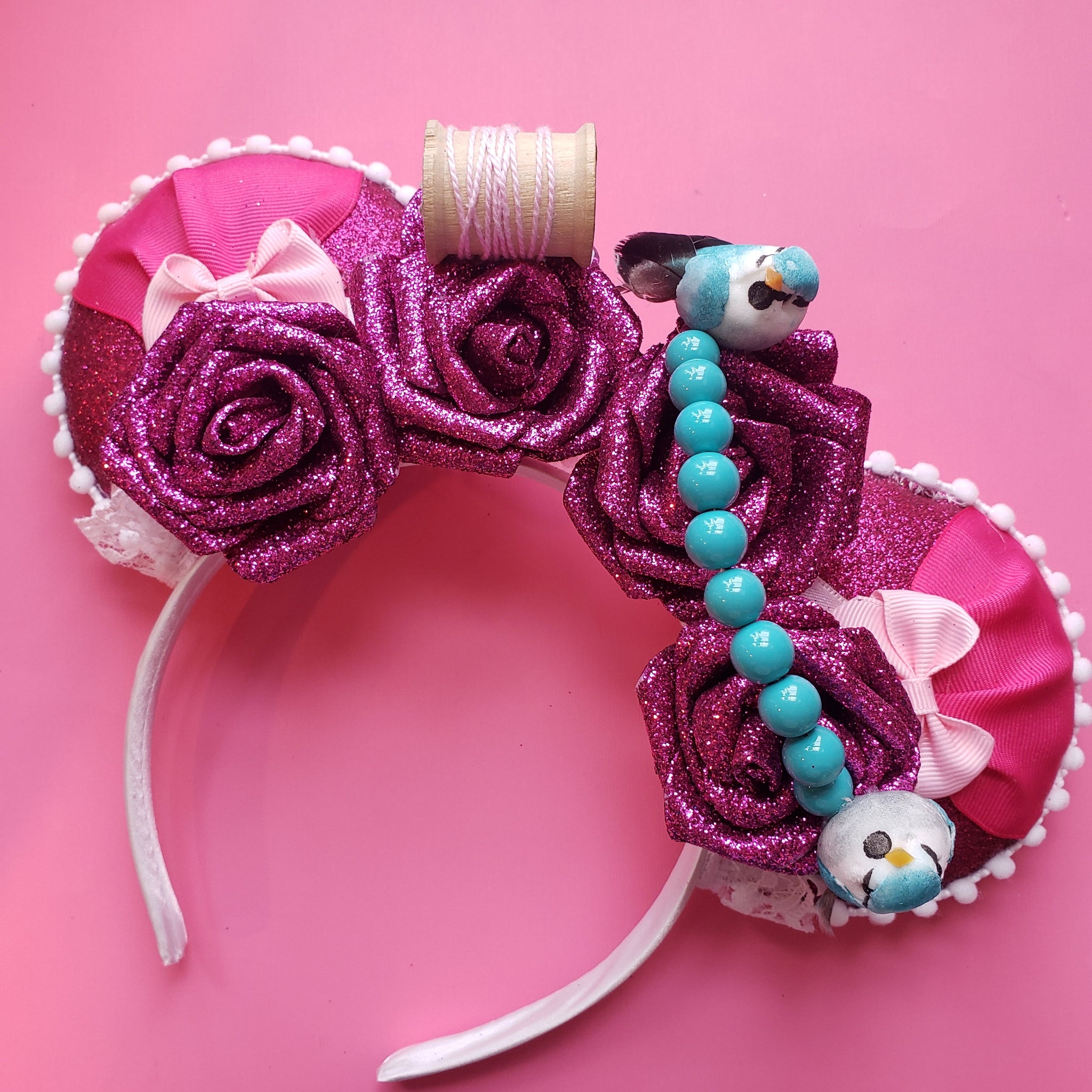 Cindy in Pink Glitter Floral