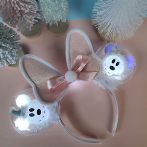 Pastel SnowMouse Light Up Balloon Ears