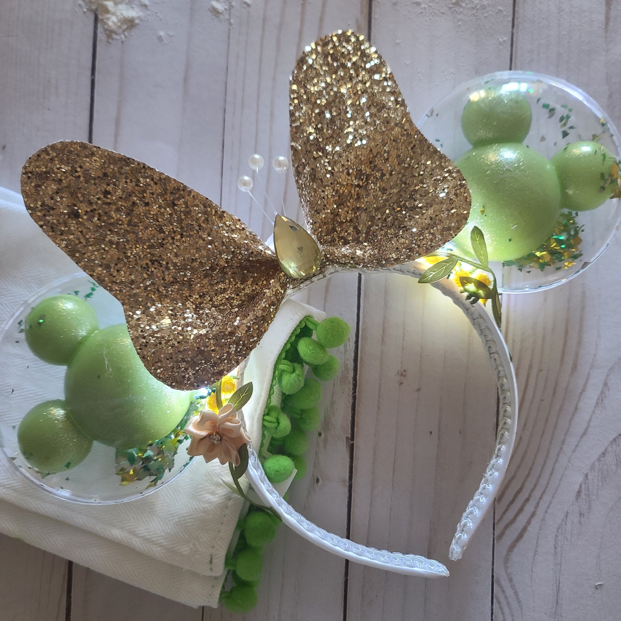 Frog Princess Sparkly Balloon Light Up Ears