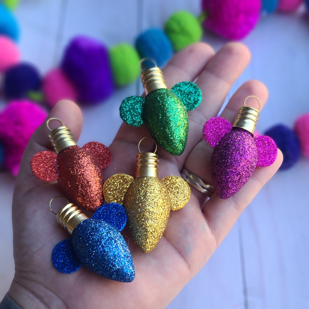 Mini Mouse Light Bulb Ornaments