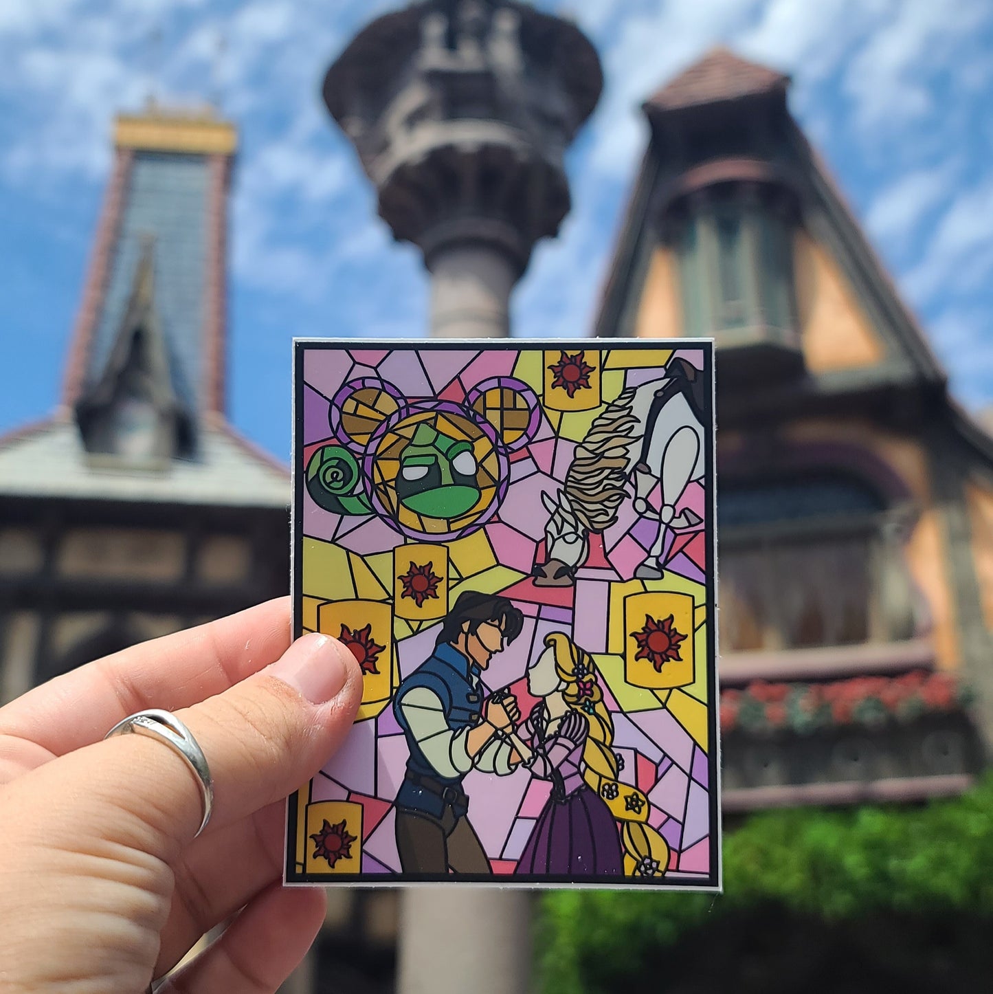 Tangled Stained Glass Sticker