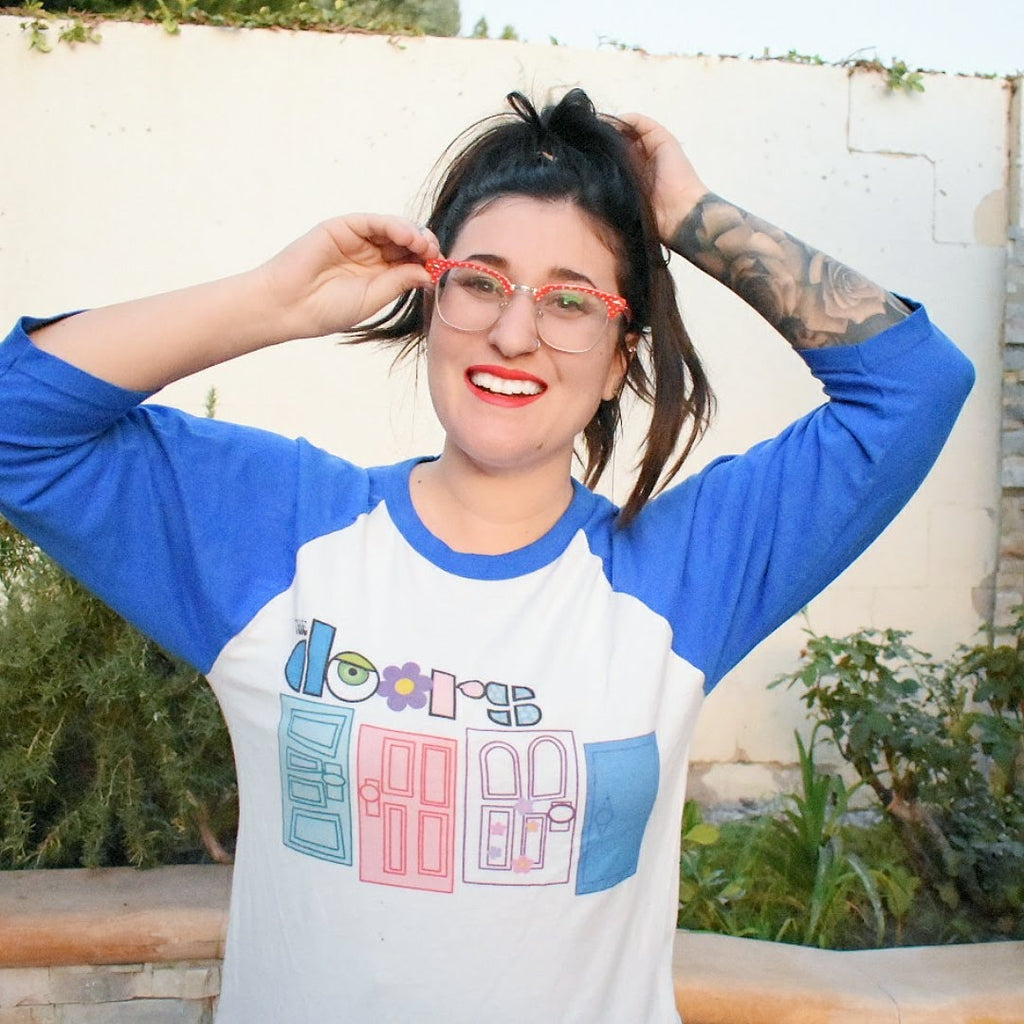 Monsters Inc Doors Raglan shirt
