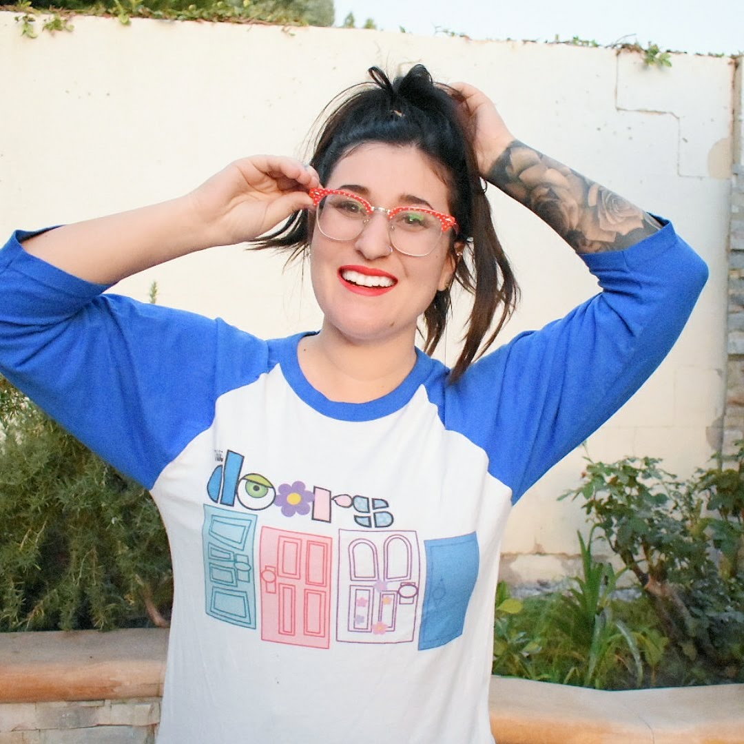 Monsters Inc Doors Raglan shirt