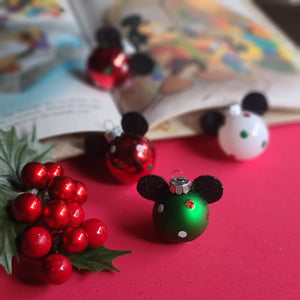 Mini Minnie Mouse Ornaments Set of 4