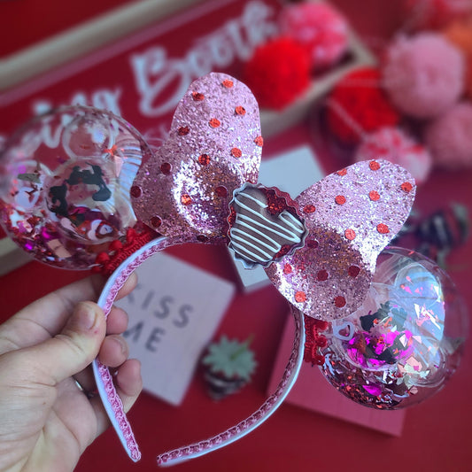 Valentines Kissing Confetti Light Up Balloon Ears