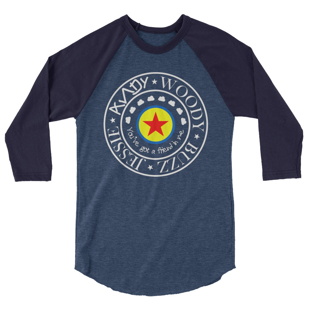 Toy Story Pixar Ball 3/4 sleeve raglan shirt