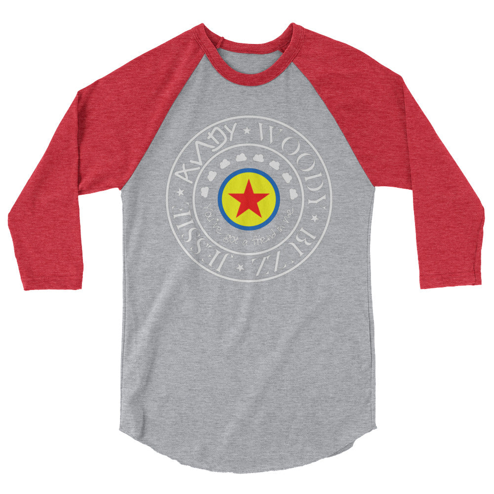 Toy Story Pixar Ball 3/4 sleeve raglan shirt